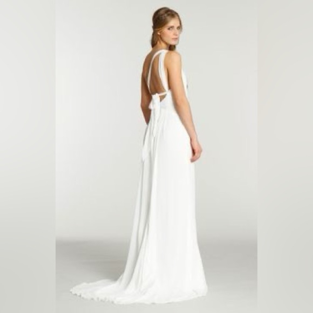 NWT Ti Adora Goddess Chiffon Wedding Gown with Convertible Straps